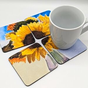 Set of 4 Coasters with Original Artwork
